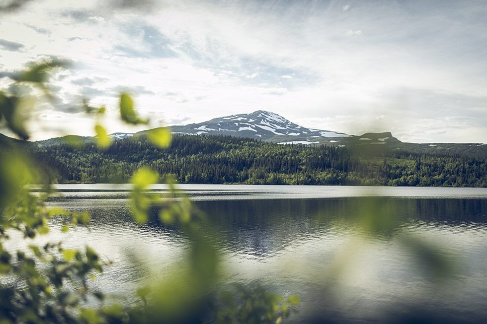 Åreskutan and lake view