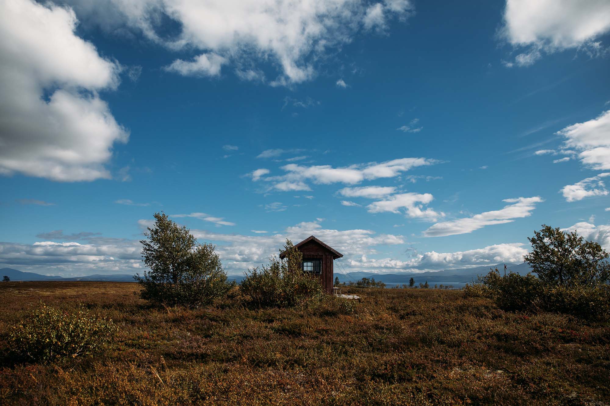 Wide mountain landscape at Enafors