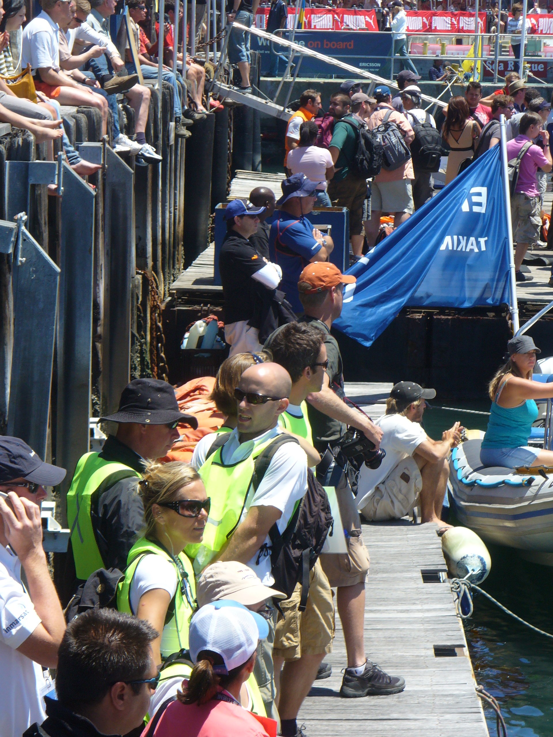 Audience and on-site team activity during the Volvo Ocean Race Stopover